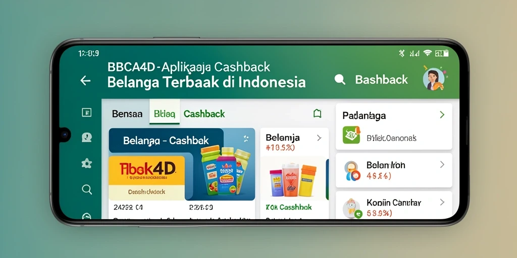 Tampilan antarmuka aplikasi BBCA4D untuk fungsi Cashback yang menarik.