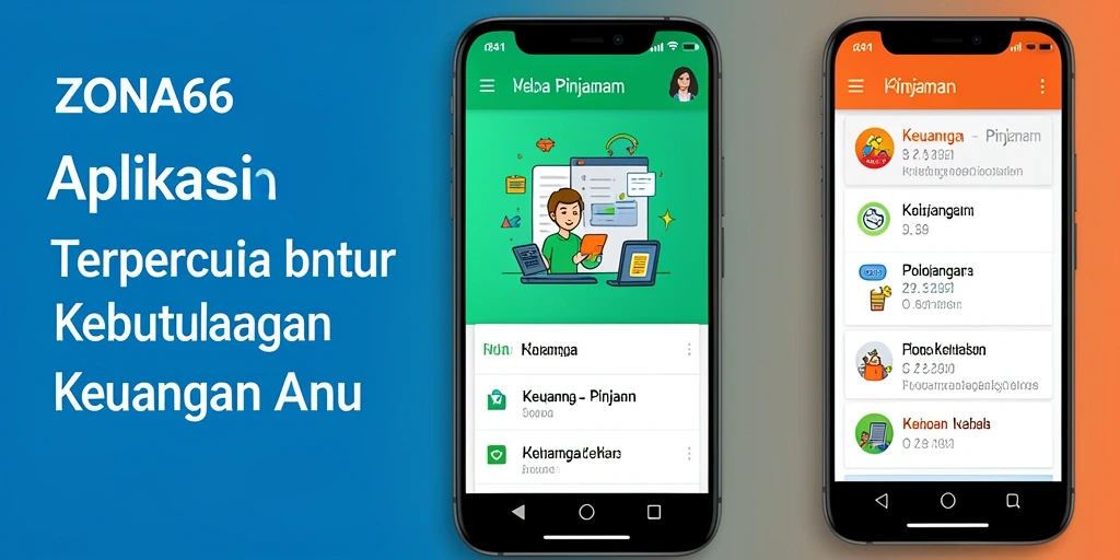 Tampilan antarmuka ZONA66 yang sederhana dan intuitif untuk proses Pinjaman.