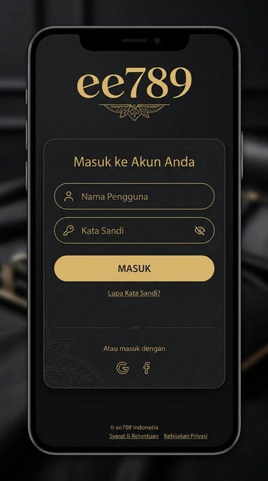 Tampilan halaman login ee789
